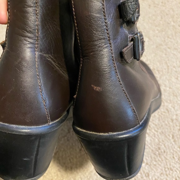 Dansko Bibi moto clog booties brown black - Picture 4 of 6